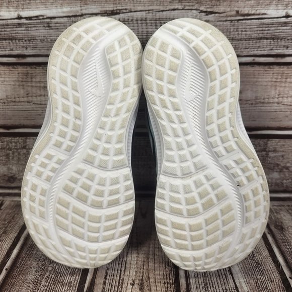 NIKE DOWNSHIFTER 10 Kids Youth Girl's 9C Fabel Fire White Pink Shoes Sneakers - Picture 8 of 9